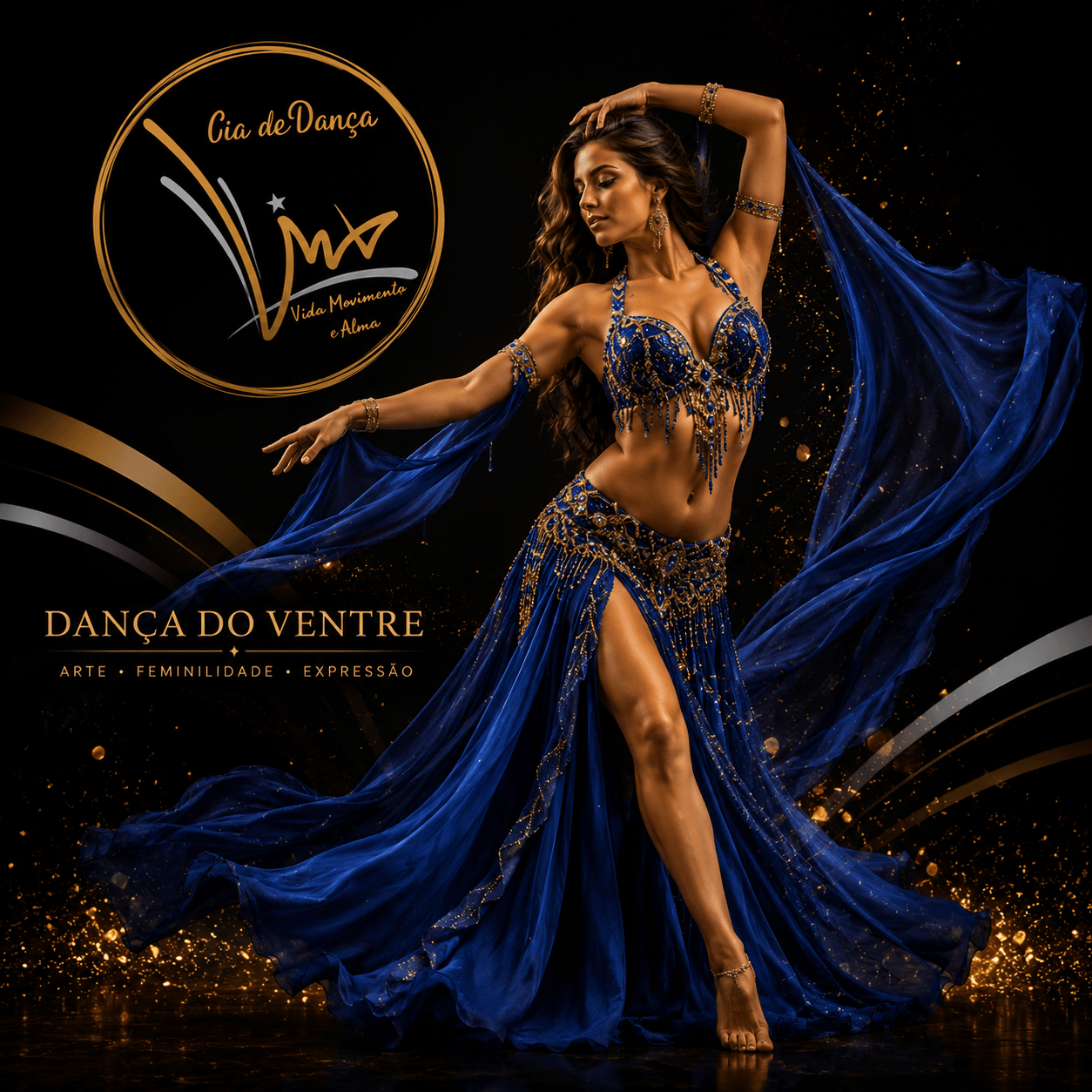 Figurino Azul